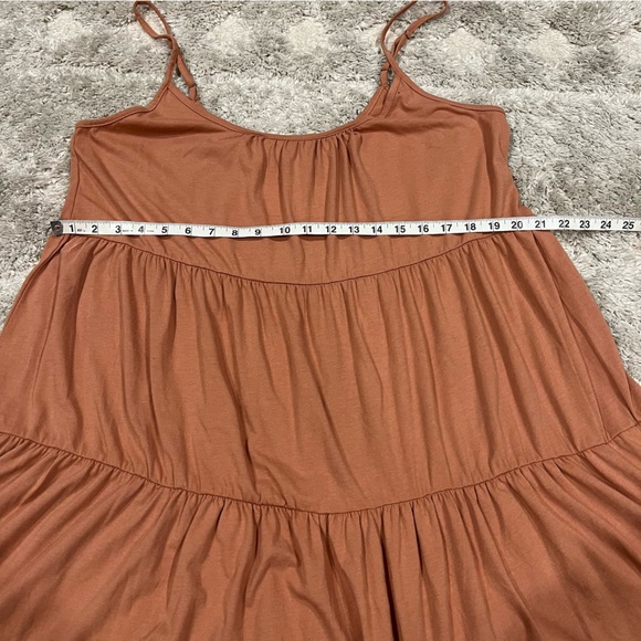 Z Supply | Terracotta Tiered Babydoll Tank Top Dress size XL NWT - Picture 11 of 12